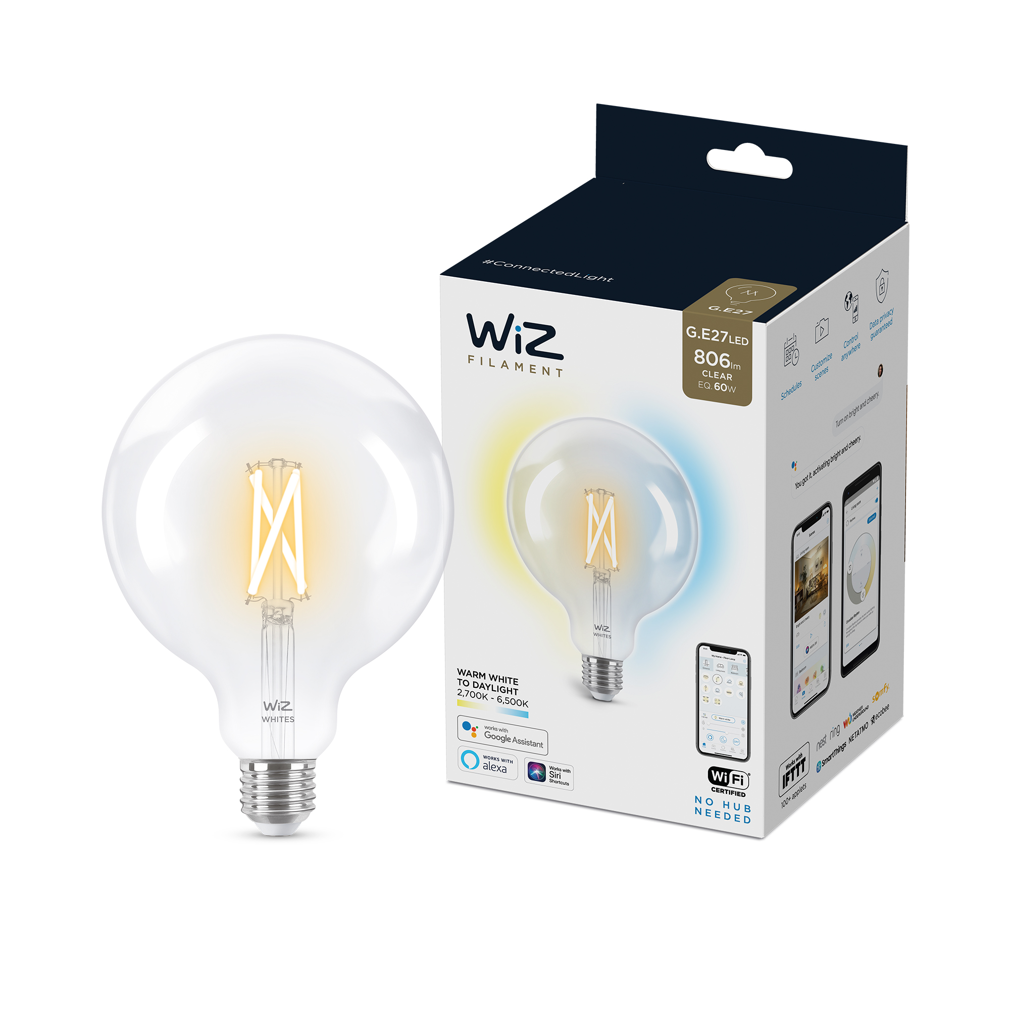 WIZ Globe G120 E27 amb