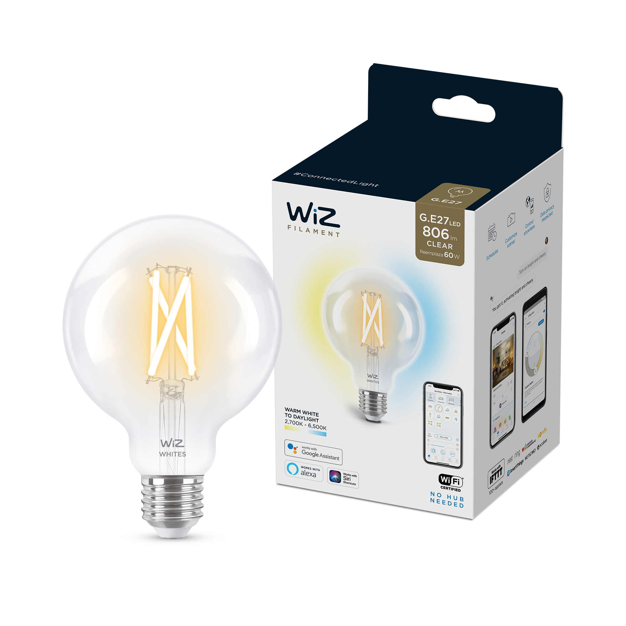 WIZ Globe G95 60w  E27 amb