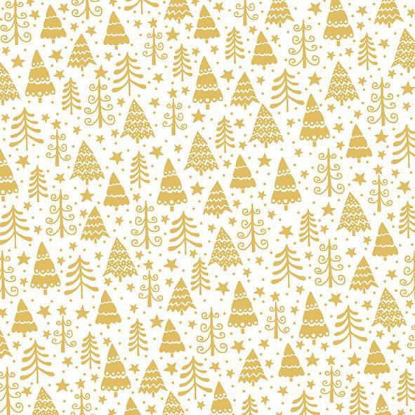 Braun Company Servíettur 3laga 20stk 33x33cm Golden Forest