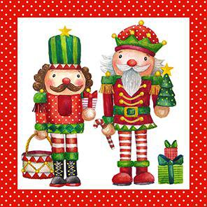 Braun Company Servíettur 3laga 20stk 33x33cm Nutcracker friends