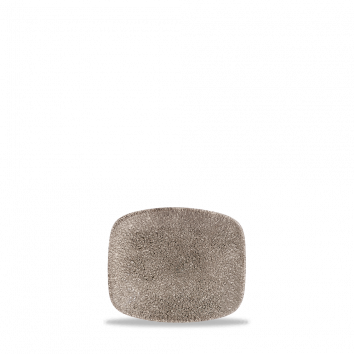 Diskur oblong 15.4x12.6 Raku quartz black