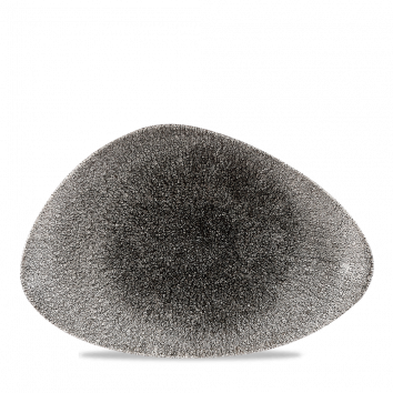Diskur 30x20cm Raku triangle quartz black