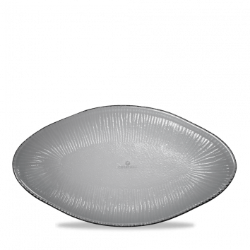 Diskur 30cm oval gler Bamboo dusk