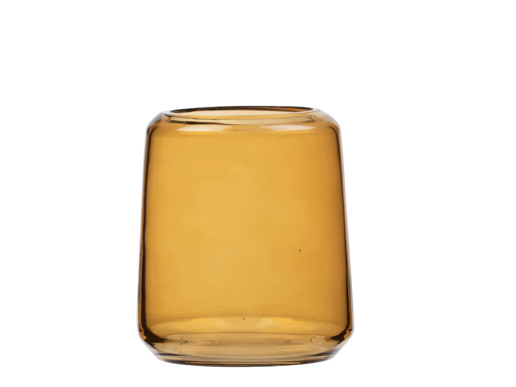 Södahl Tannburstaglas gler Vintage amber