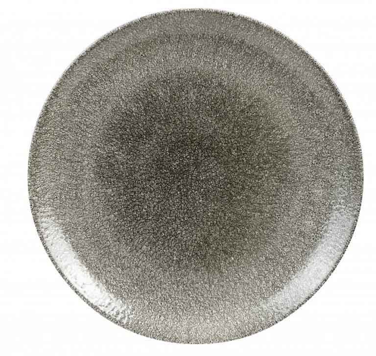 Diskur 28,8cm Raku quartz black