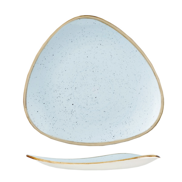 Diskur 19,2cm triangle Stonecast duck egg blue